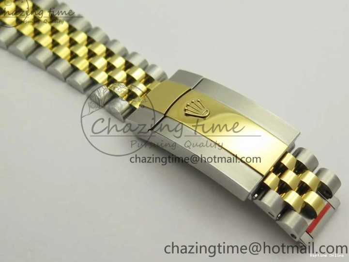 0131 Flexible DateJust 41 126334 904L SS YG DJF 1:1 Best Edition Gold Dial Diamond Markers on SS YG Jubilee Bracelet A 3250